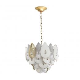 Odeon light 5050/17 HALL ODL24 515 золото/прозрачный/металл/стекло/фарфор/металл Люстра E14 17*40W CABOCHON 